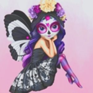 GORGEOUS Dia de Los Muertos Fairy Necklace!